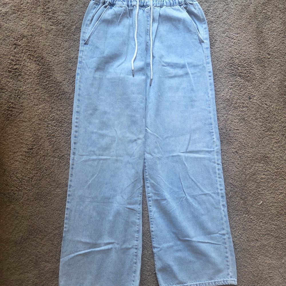 Forever 21 Soft Pull-On Sky Blue Jeans
